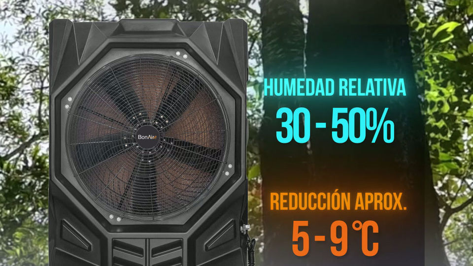 4. cuanto puede bajar temp un evaporativo